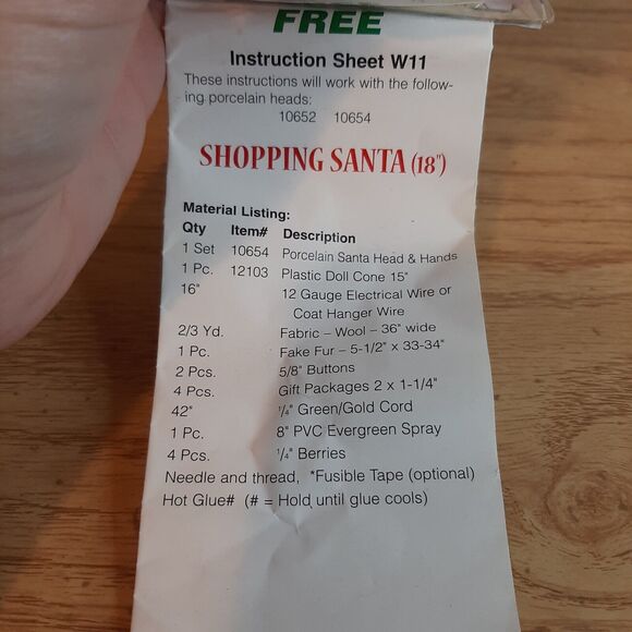 Vtg 1999 Premier Porcelain 3.5" Santa Head & Hands #10652 sealed + 2nd set - Picture 9 of 10